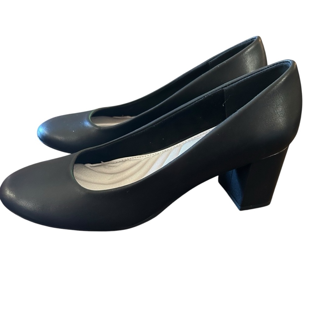 Easy street Proper Black Classic Comfort Mid Heel Pump NEW Size 8 - Picture 6 of 10